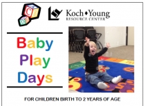 graphic of baby play days flyer