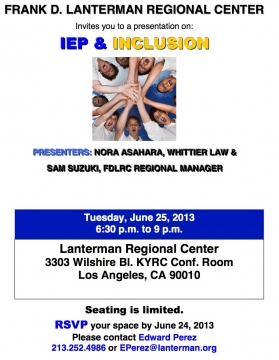 image of the IEP Inclusion flyer