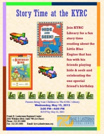 Little Engine That Could storytime flyer
