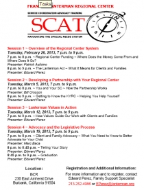 graphic of the Feb 2013 SCAT flyer