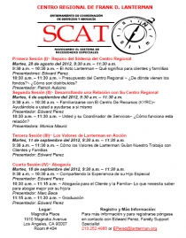 SCAT Spanish flyer graphic